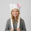 Hello Kitty White căciulă pentru copii cu urechi mobile