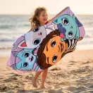 Gabby's Dollhouse Playtime prosop de baie, prosop de plajă 70x140cm (Uscare Rapidă)