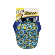   Minionii Blue set de ochelari de soare și șapcă de baseball