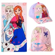   Disney Regatul de gheață True Friends set prosop, sac de sală, șapcă de baseball