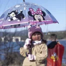 Disney Minnie  Make Me Happy umbrelă transparentă pentru copii Ø71 cm