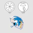 Sonic Ariciul Ring umbrelă transparentă pentru copii Ø71 cm