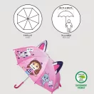 Gabby's Dollhouse Pink  umbrelă pentru copii cu mâner Ø71 cm