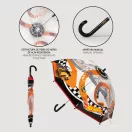 Hot Wheels Race umbrelă transparentă pentru copii Ø71 cm