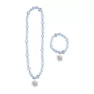 Disney Regatul de gheață Snowflake set de colier și brățară cu mărgele