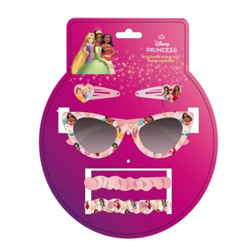 Prințesele Disney set de ochelari de soare și accesorii pentru păr