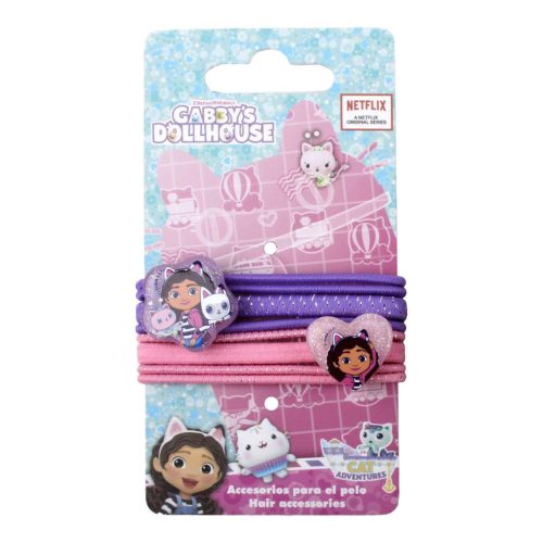 Gabby's Dollhouse Adventures set elastic păr 8 buc.