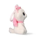 Disney Marie White Figurină de pluș 3D cu agățătoare, decorațiune pentru geantă 13 cm