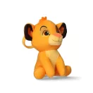 Disney Regele Leu Simba Figurina 3D de pluș cu agățătoare, decor pentru geantă 13 cm
