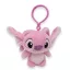 Disney Lilo și Stitch Pink Figurină 3D din pluș cu agățătoare, ornament pentru geantă 12 cm