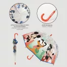 Disney Mickey Pluto umbrelă transparentă pentru copii Ø71 cm