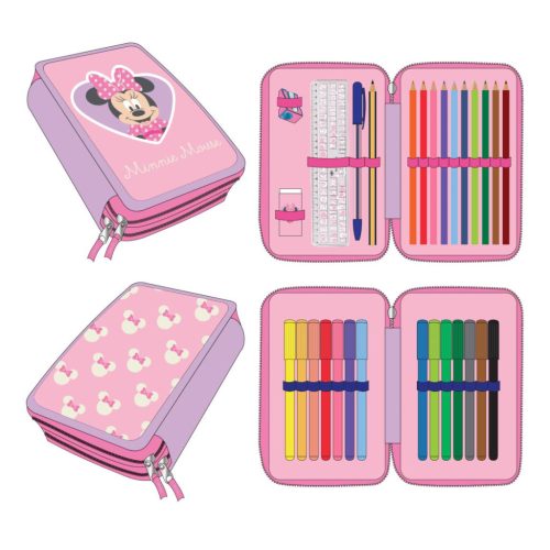 Disney Minnie  Heart penar etajat cu 2 nivele