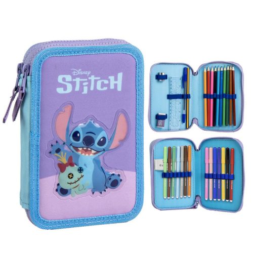 Disney Lilo și Stitch Scrump penar umplut cu 2 niveluri