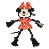   Disney Minnie Dots jucărie pentru câini cu frânghie care scârțâie 26 cm