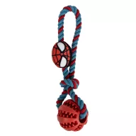   Omul Păianjen Hero jucărie pentru câini din sfoară cu minge TPR 30 cm