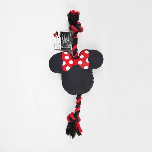 Disney Minnie pluș cu fluier și jucărie de câine din frânghie