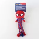 Omul Păianjen Web Hero jucărie pentru câini cu frânghie care chițăie 30 cm