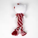 Hello Kitty Red jucărie pentru câini cu frânghie care scârțâie 30 cm