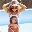 Disney Vaiana costum de baie pentru copii, înot 3-7 ani