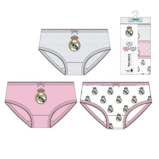 Real Madrid Pink lenjerie pentru copii, chiloți 3 bucăți/pachet 2 - 8 ani / 92 - 128 cm