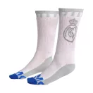 Real Madrid White șosete lungi pentru adulți 38/45