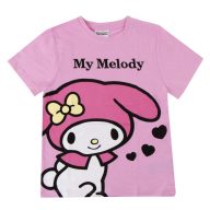  Hello Kitty My Melody Pink tricou scurt pentru copii, top 6 - 12 ani / 116 - 152 cm