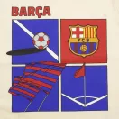 FC Barcelona Flag pijama scurt pentru copii 3 - 14 ani / 98 - 164 cm