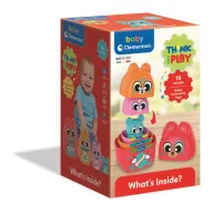   Animale Matrioska Set de construcție pentru bebeluși colorat Clementoni