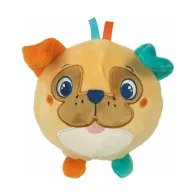   Animale Buddy Figurină minge de pluș cu câine, zornăitoare pentru bebeluși Clementoni