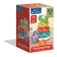   Colorat Stacking Rings Joc de construcție piramidă 5 bucăți Clementoni