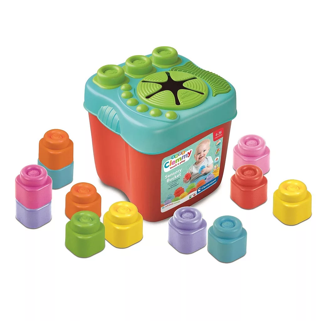 Colorat Clemmy Set de cuburi educative în depozitare de la Clementoni