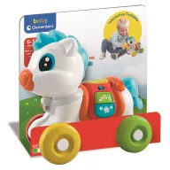   Cal Wheely Ponei muzical, jucărie de dezvoltare a îndemânării cu tragere Clementoni