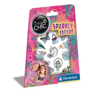 Crazy Chic Sparkly tatuaj sclipicios Clementoni
