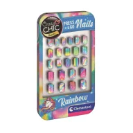 Crazy Chic Rainbow Set de unghii false Clementoni