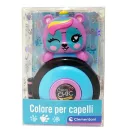 Crazy Chic Panda creta de colorare albastră pentru păr Clementoni