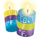 Colorat Glow Mates Set de confecționare lumânări BFF Clementoni