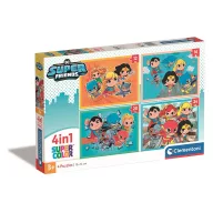   Liga Dreptății Mini-mates Puzzle 4-în-1 DC Super Hero Clementoni