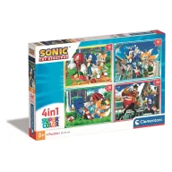 Sonic Ariciul Save the Day Puzzle Clementoni 4 în 1