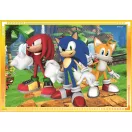 Sonic Ariciul Save the Day Puzzle Clementoni 4 în 1