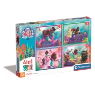 Prințesele Disney Junior Ariel Puzzle 4 în 1 Clementoni