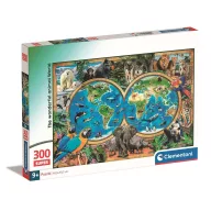   Animale Wonderful World Lumea animalelor puzzle Clementoni cu 300 de piese