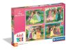 Prințesele Disney Colloquy Puzzle 4 în 1 Clementoni