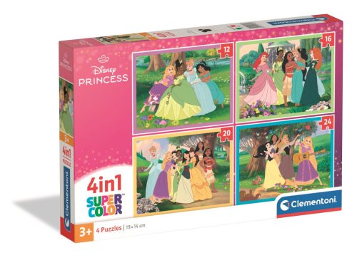 Prințesele Disney Colloquy Puzzle 4 în 1 Clementoni