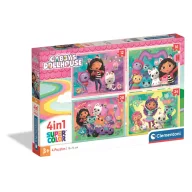 Gabby's Dollhouse Dreamy Puzzle 4 în 1 Clementoni