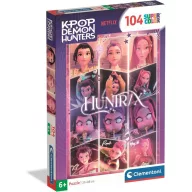   Fetele Kpop la vânătoare de demoni Idols Puzzle Super de 104 piese Clementoni
