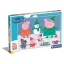 Purcelușa Peppa Snow Puzzle maxi Clementoni de 104 piese