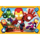 Avengers Hero Squad Omul de Fier și Echipa Super Erou 104 Piese Maxi Puzzle Clementoni