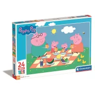   Purcelușa Peppa Picnic Puzzle maxi Clementoni cu 24 de piese