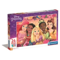   Prințesele Disney Flower Frame Puzzle maxi Clementoni de 24 piese