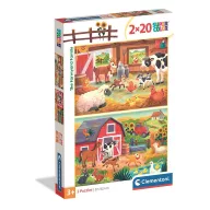 Farm  Family Puzzle Clementoni 2x20 piese